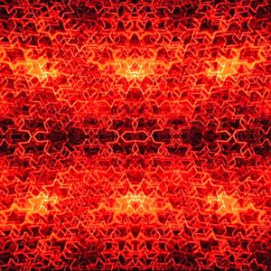 A fiery red image of hundreds of red glowing stars on a black background. The stars have so many layers in some parts of the image that it almost becomes a block colour.